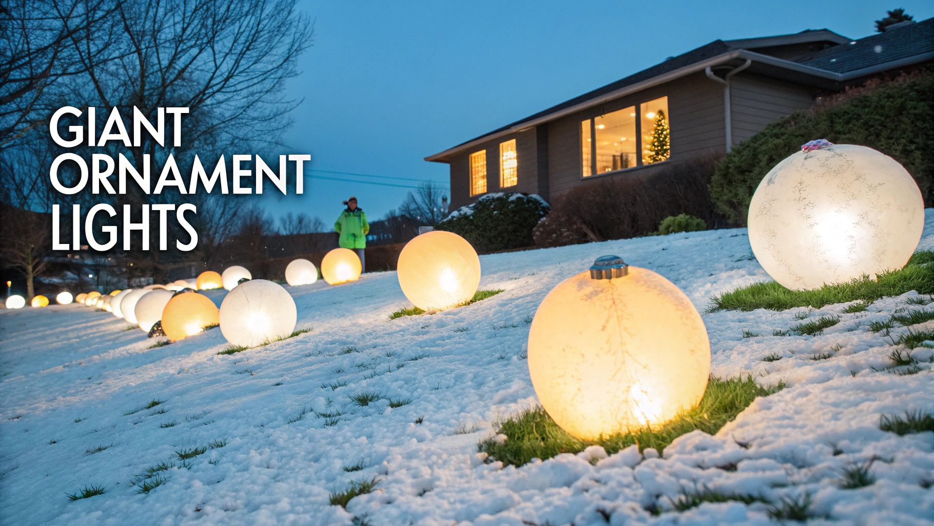 Giant Ornament Light Display