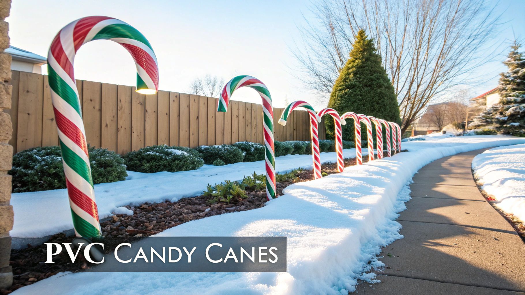 PVC Pipe Candy Canes