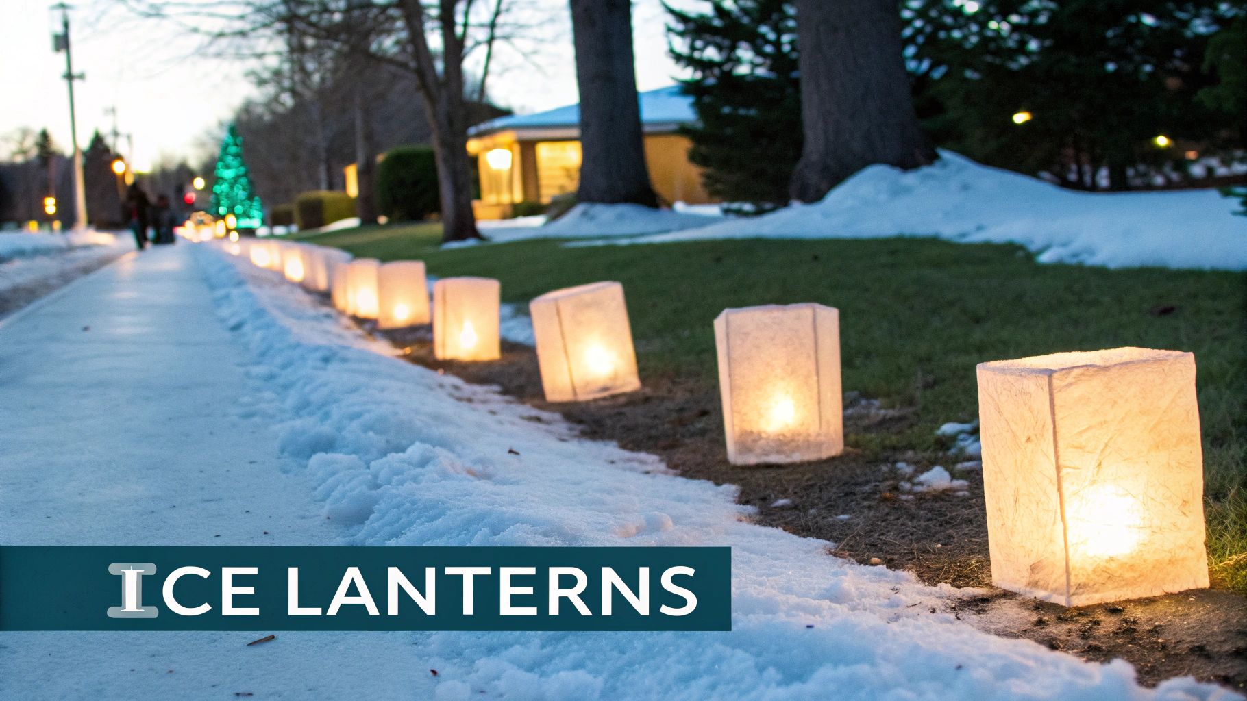 Ice Luminaries and Frozen Ornaments
