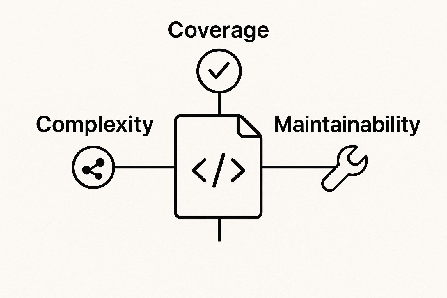 Infographic about measuring code quality