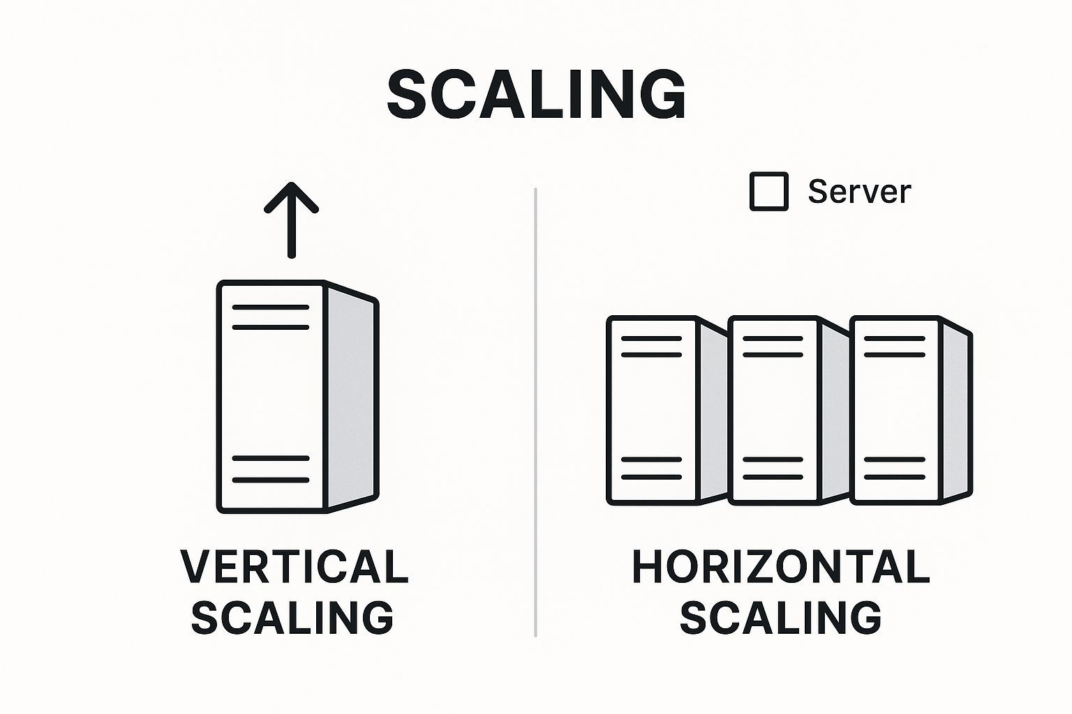 Infographic about web application scalability