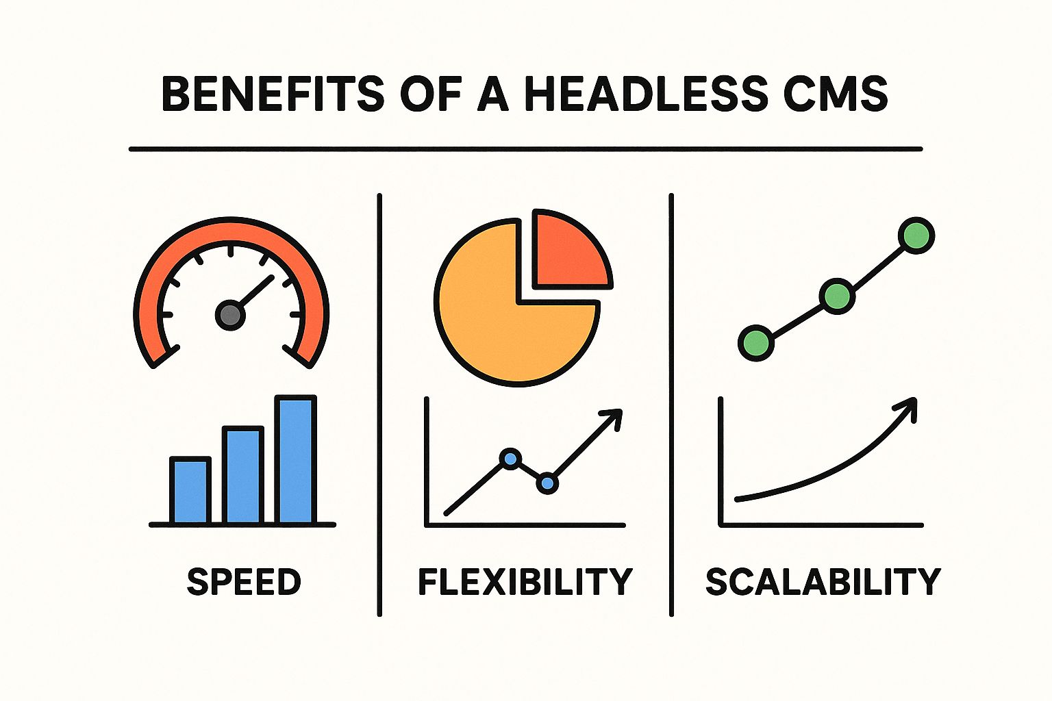 Infographic about headless cms comparison