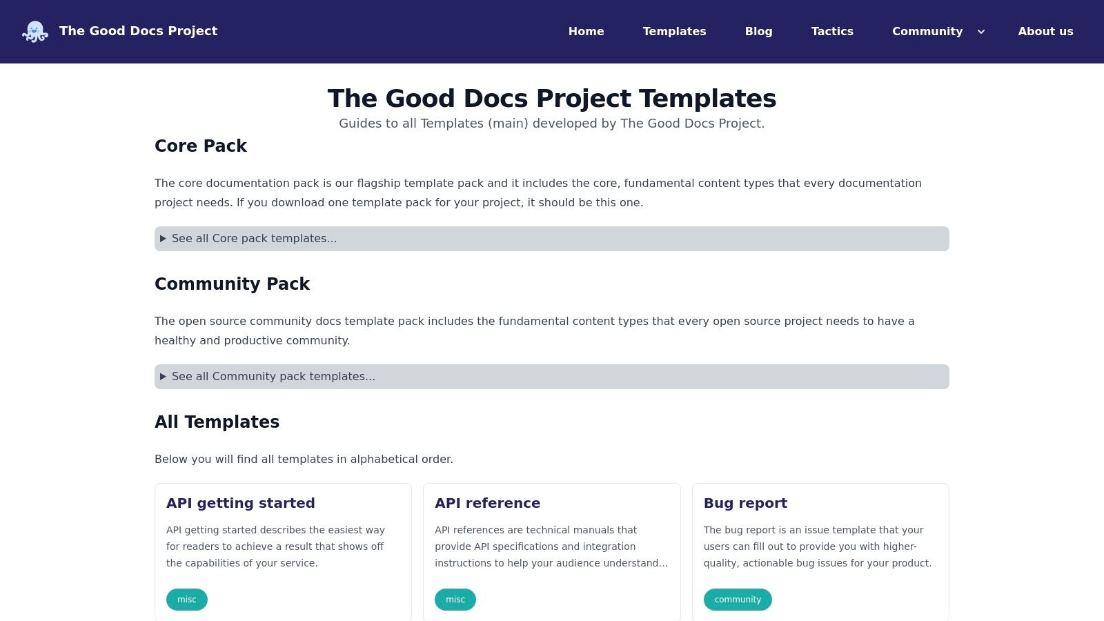 The Good Docs Project