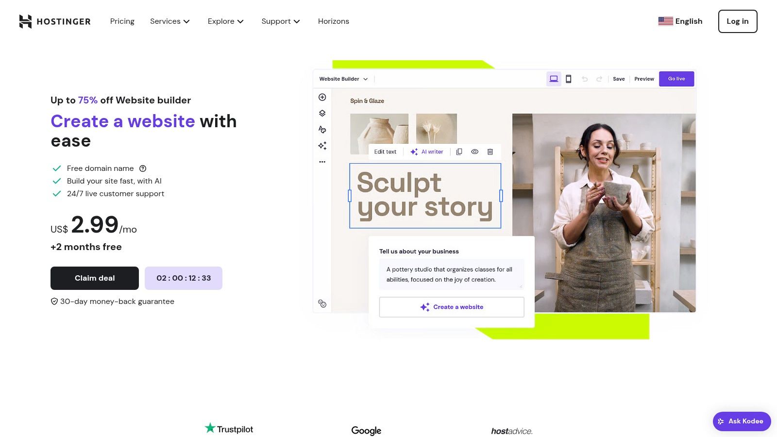 Hostinger Website Builder