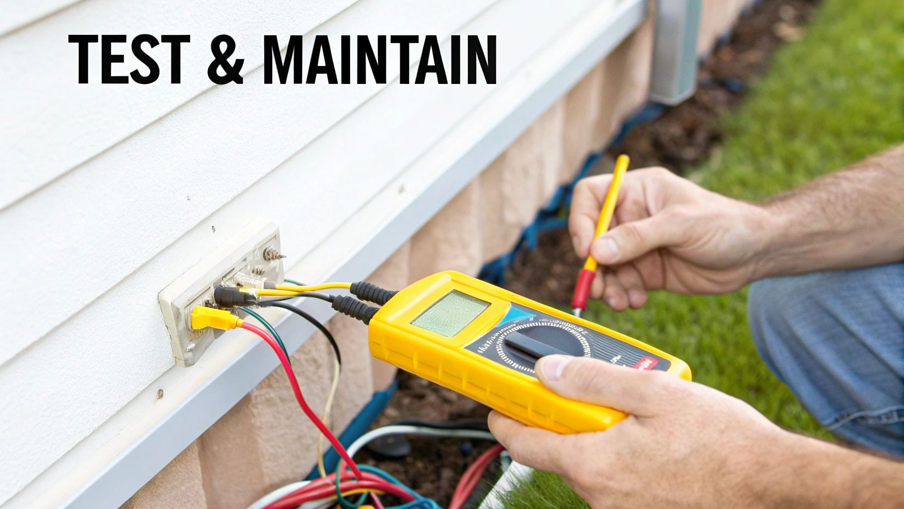 Retaining Wall Lights Under Cap: Low-Voltage Installation Guide for Knoxville Homeowners Testing retaining wall lights under cap in Knoxville