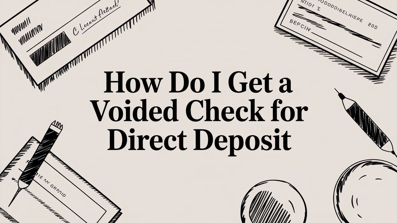 How Do I Get a Voided Check for Direct Deposit