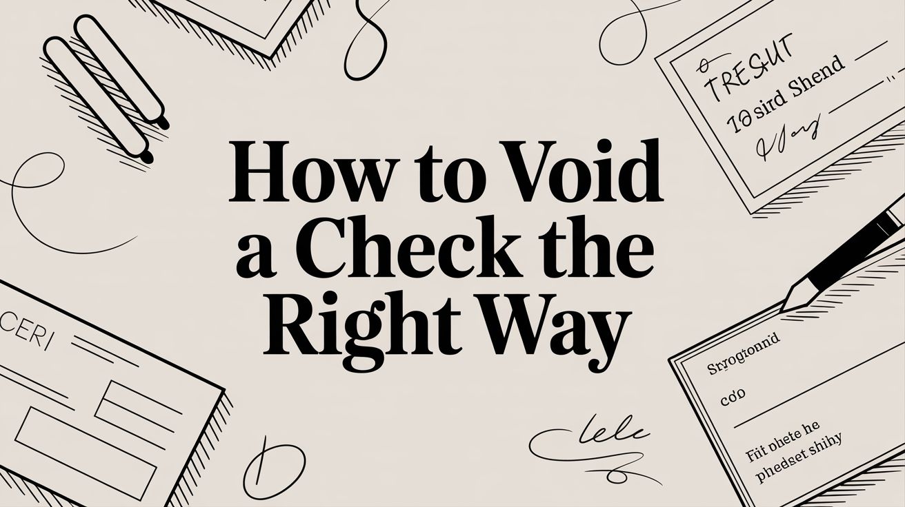 How to Void a Check The Right Way
