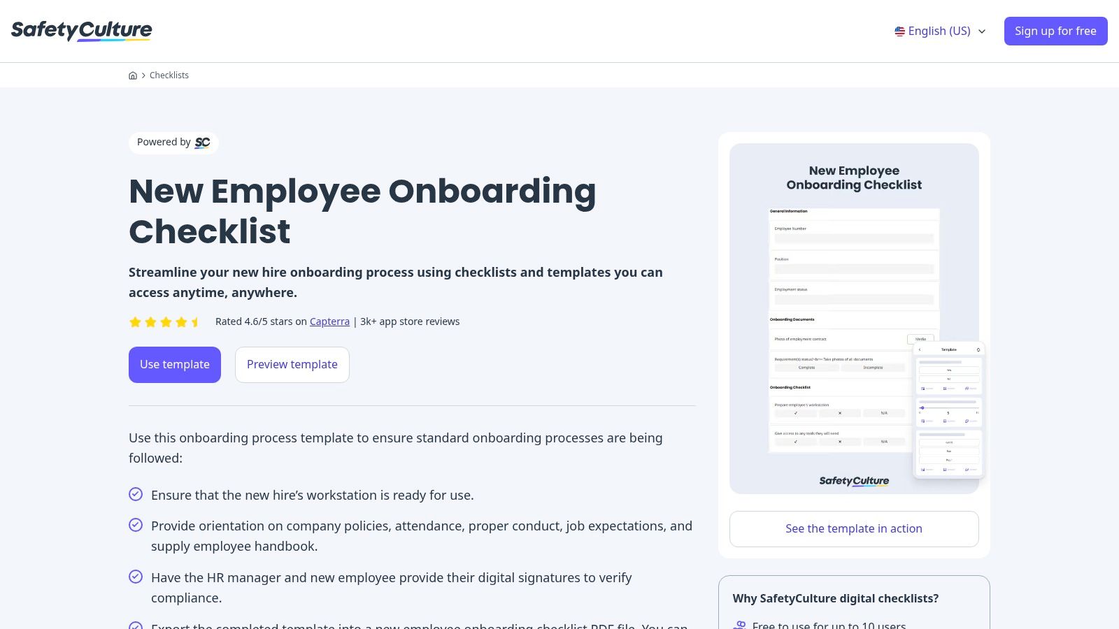 SafetyCulture (iAuditor) Template Library