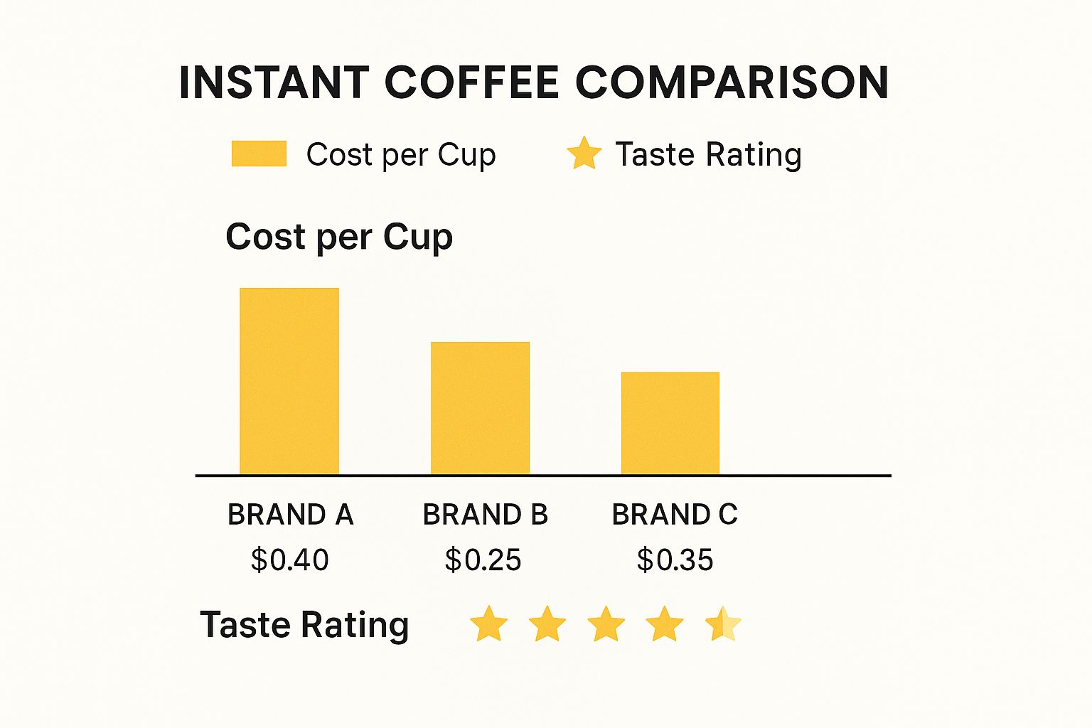 Infographic about best instant coffee camping