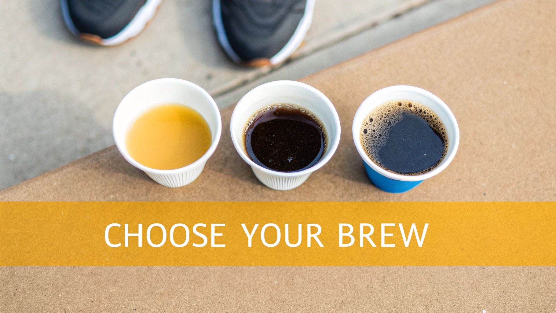 Close-up of a hand pouring freshly brewed coffee into a white mug.
