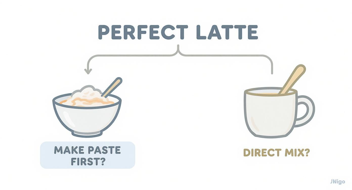 Infographic about turmeric in coffee