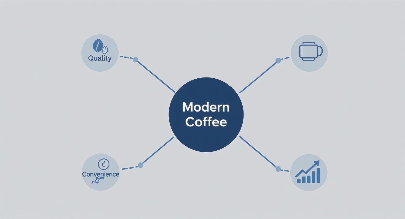 Infographic about how to make perfect instant coffee