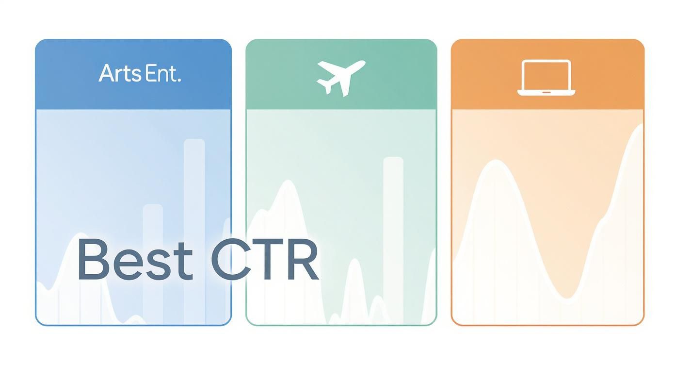 Infographic about best click through rate