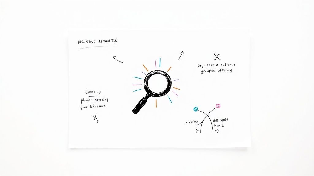 A chess board with glowing pieces, representing strategic moves in Google Ads to outsmart competitors.