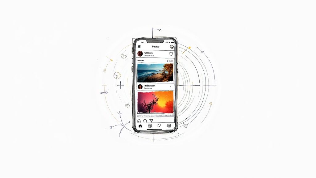 A detailed infographic illustrating the key statistics and strategic components of Facebook and Instagram Ads