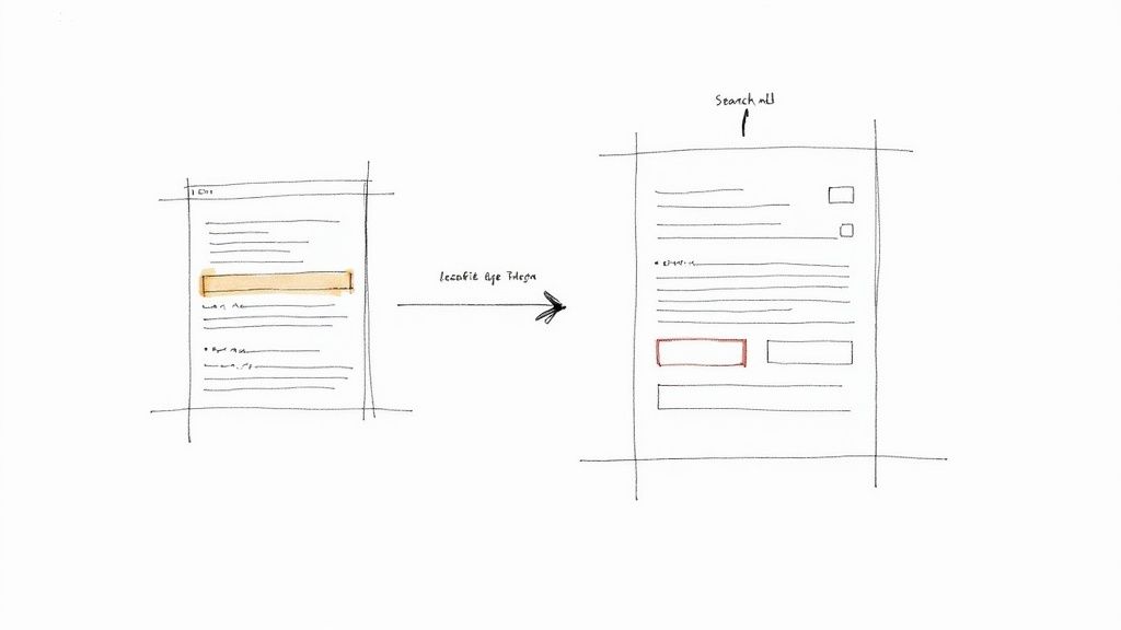 A design of a converting landing page and ad copy on a laptop and phone