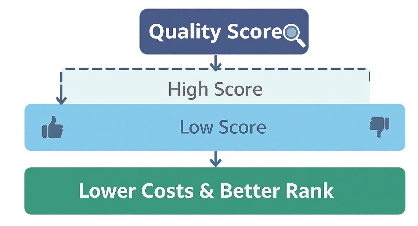 Infographic about quality score google ads