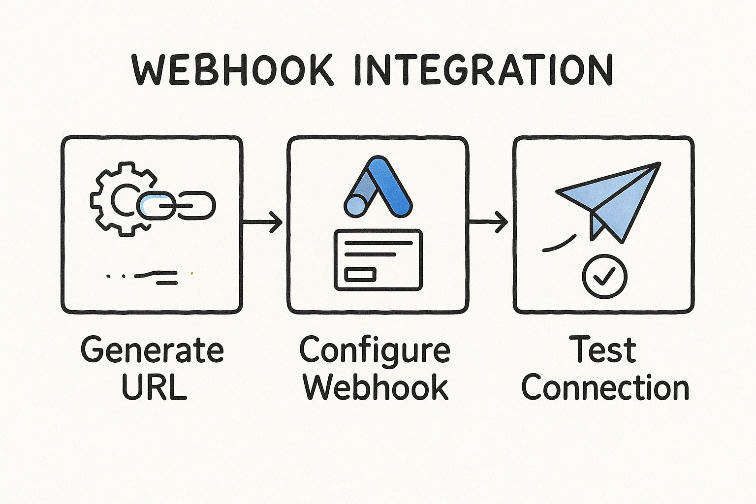 Infographic about webhooks google ads integration