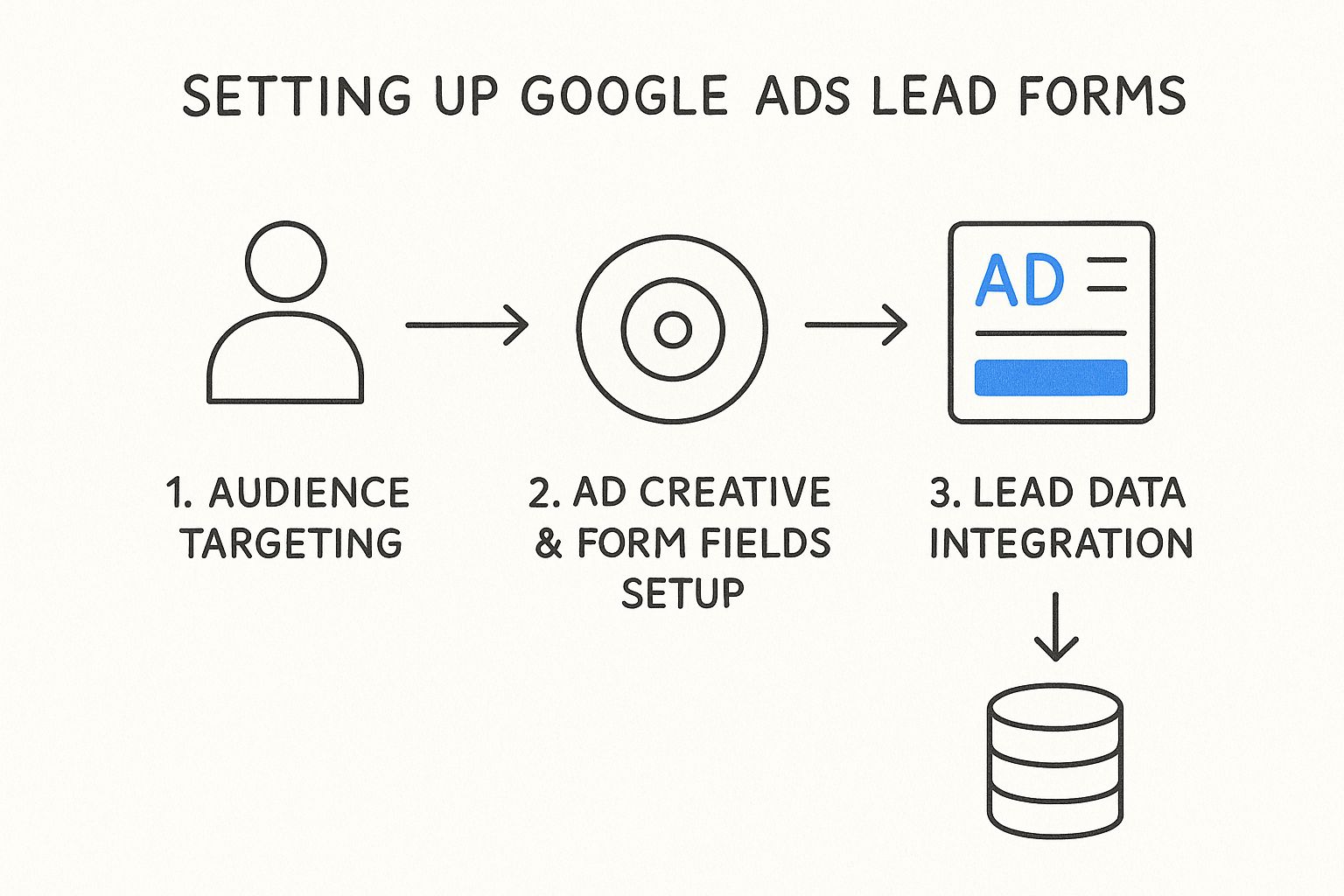 Infographic about google ads lead forms
