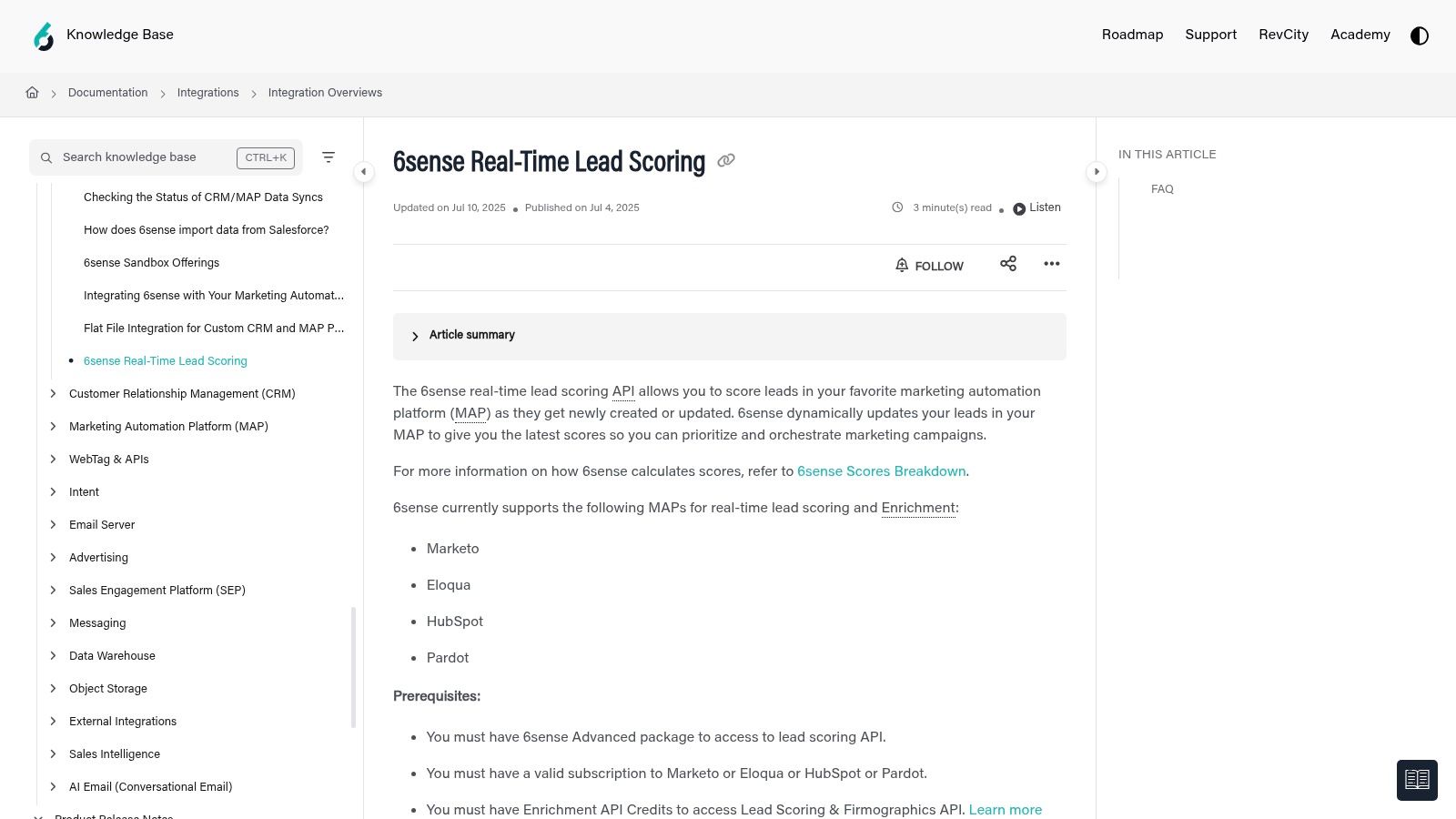 6sense – AI Predictive Scoring (ABM + Lead/Contact)