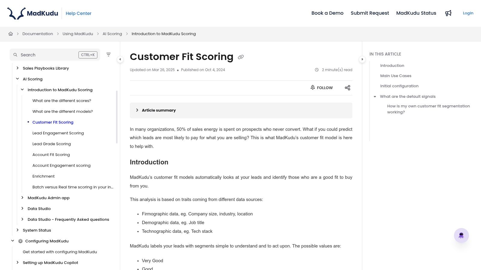 MadKudu – Predictive Lead Scoring