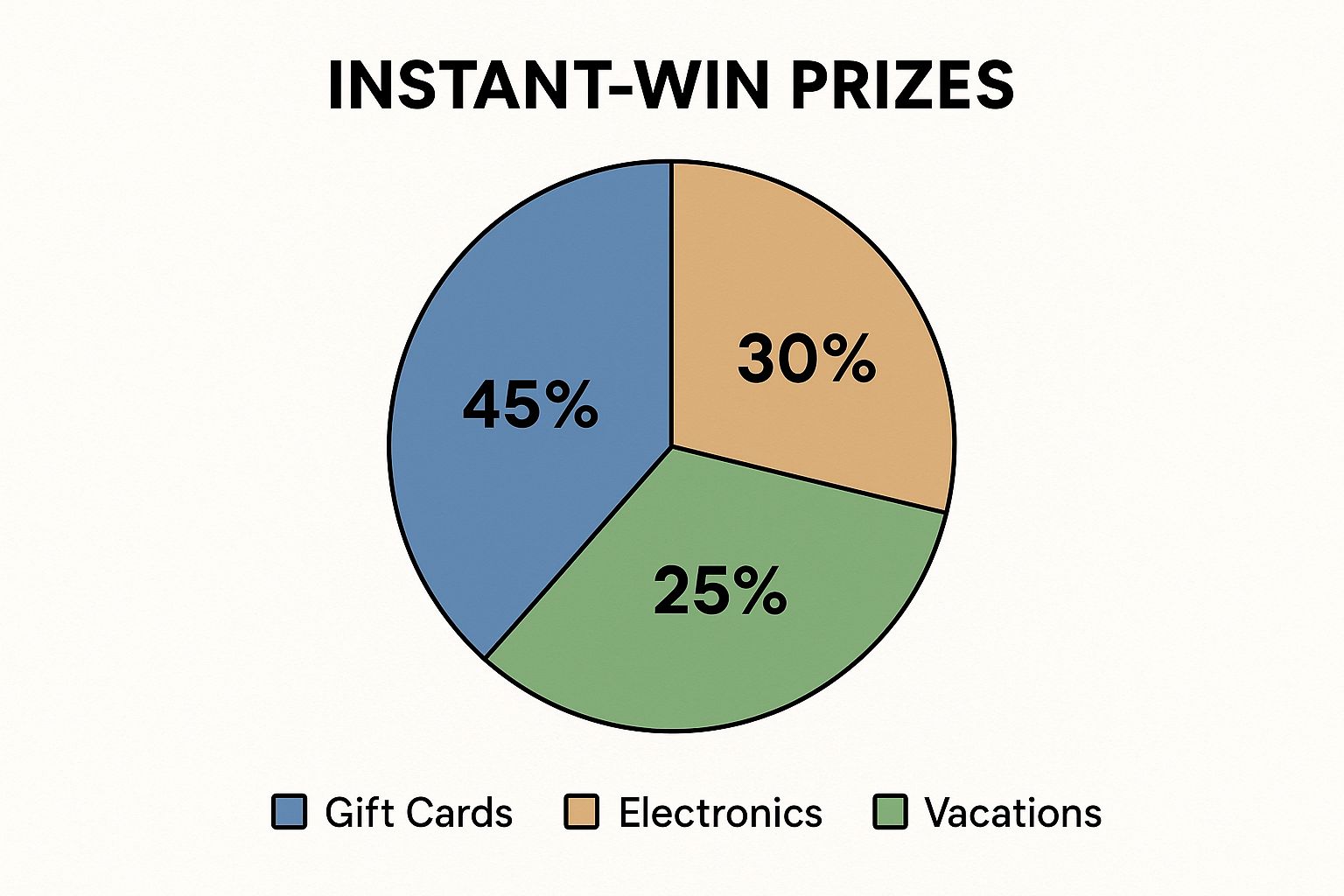 Infographic about instant win competition