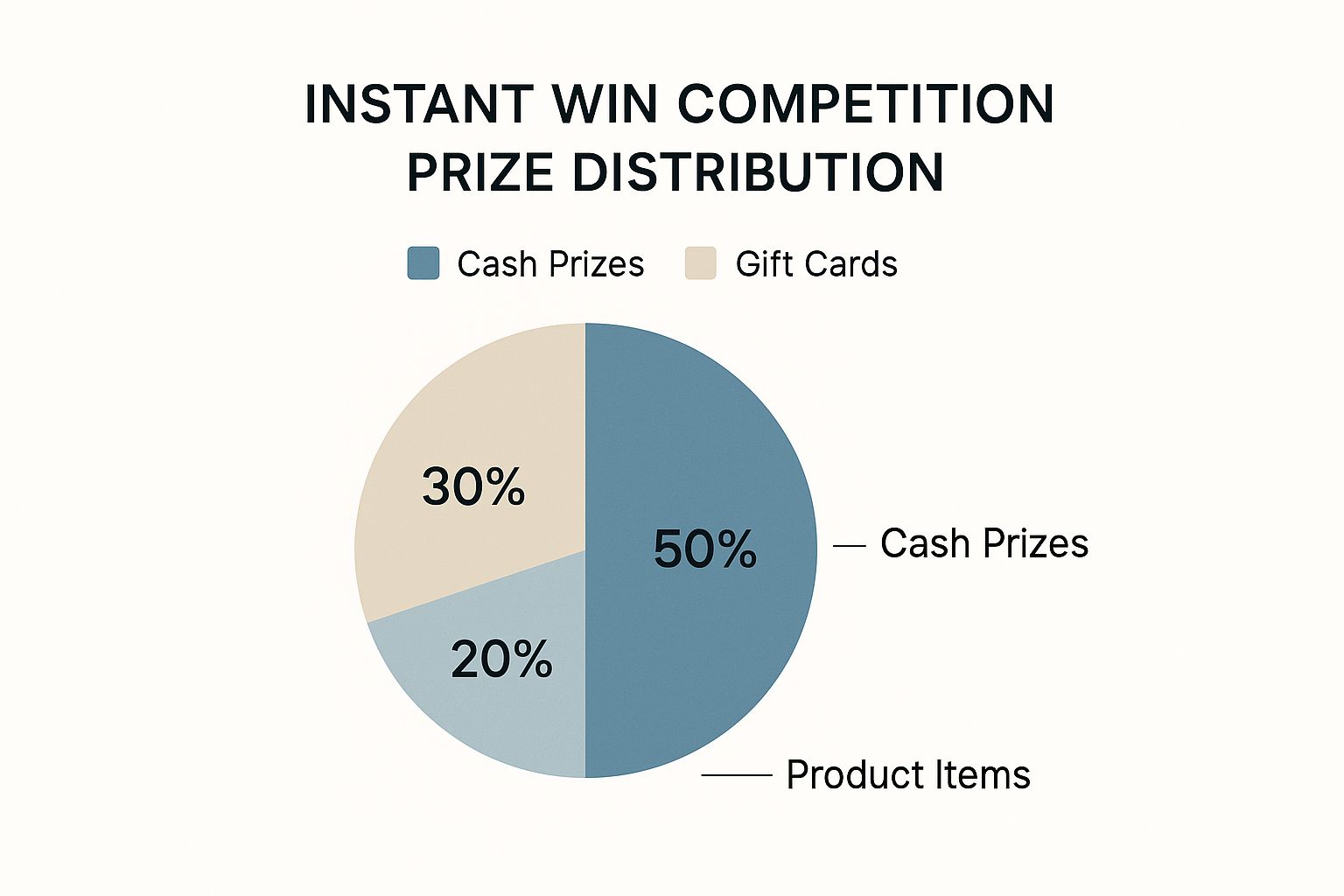 Infographic about instant win competitions