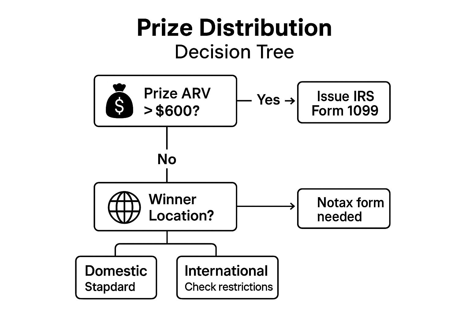 Infographic showing key data about Prize Structure and Distribution Rules