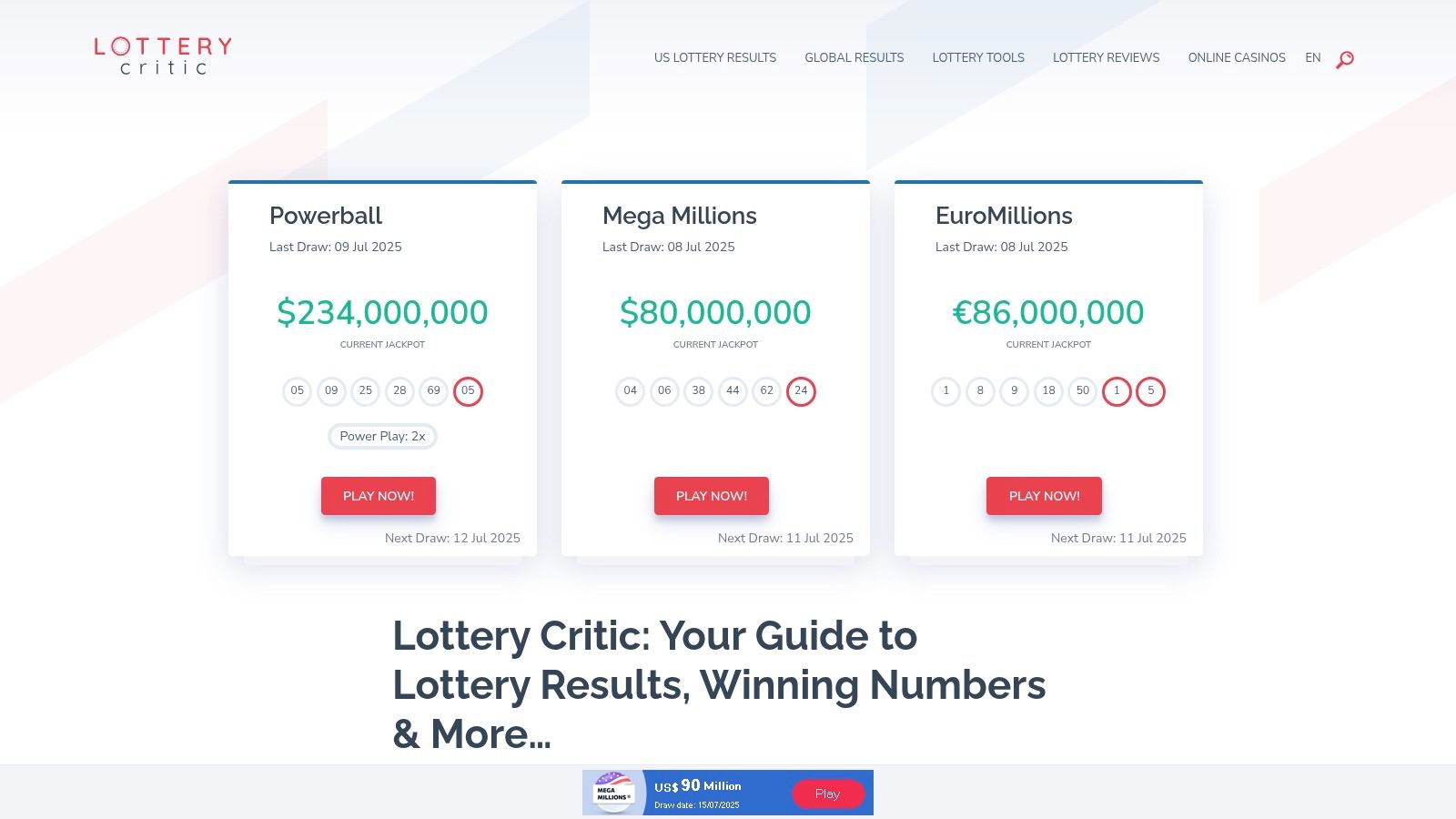 Lottery Critic