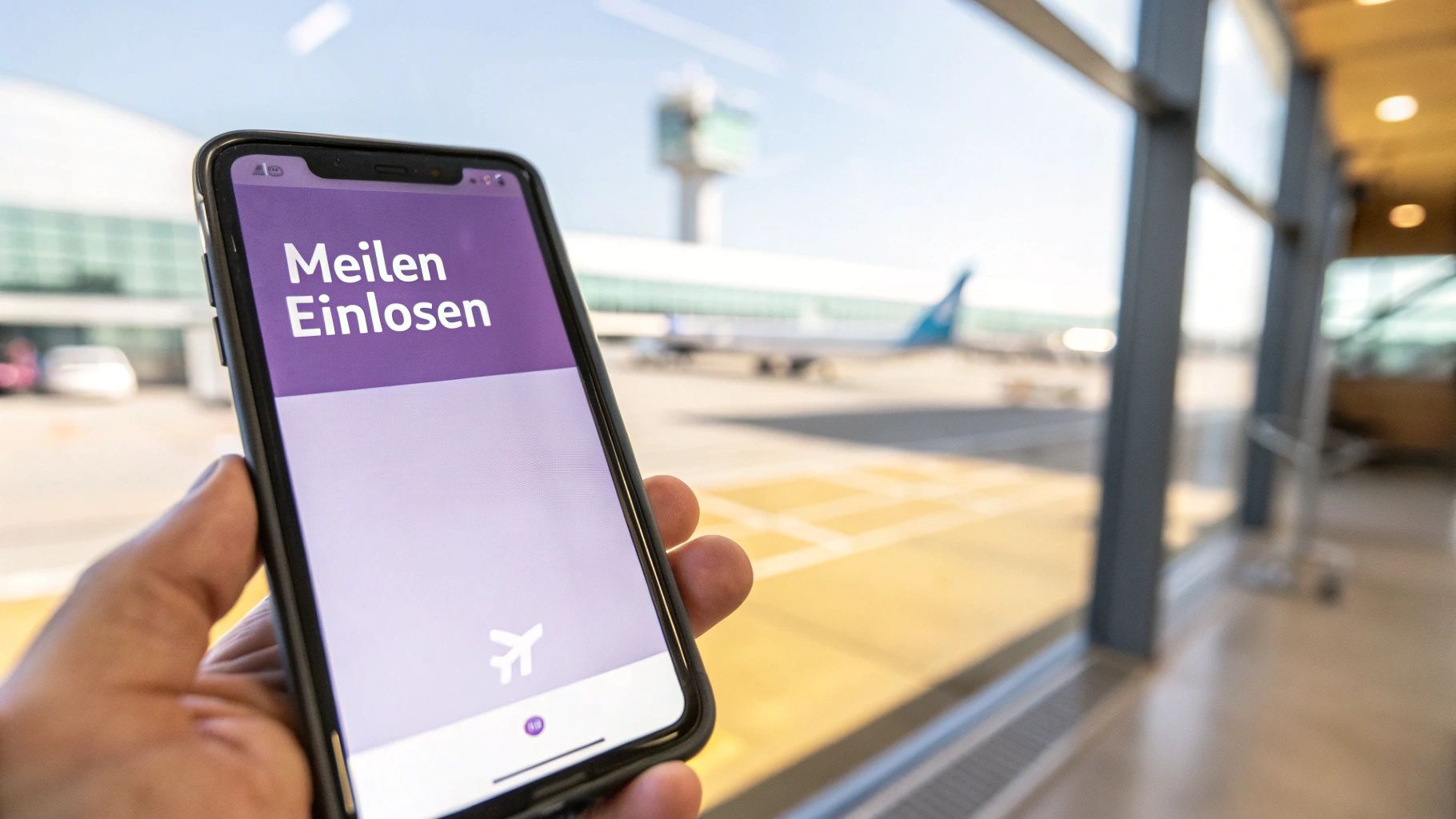 Eine Person erhält am Flughafen eine VIP-Behandlung dank ihres Vielfliegerstatus.