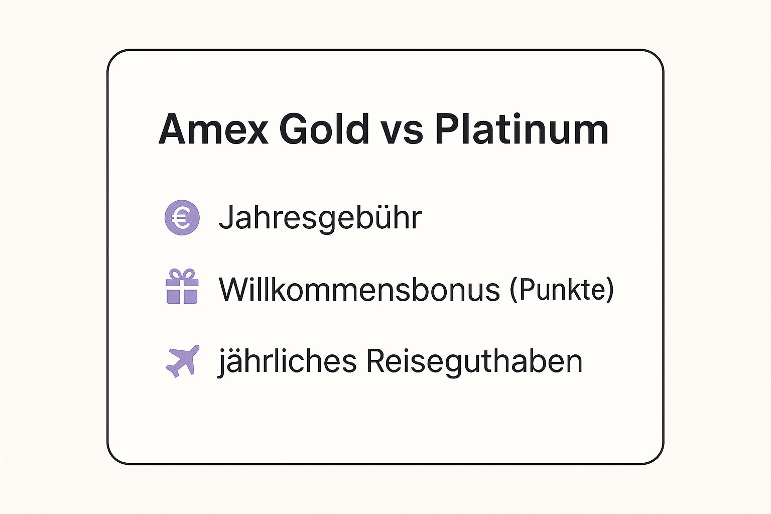 Amex Gold vs Platinum Card Welcher Vergleich lohnt sich
