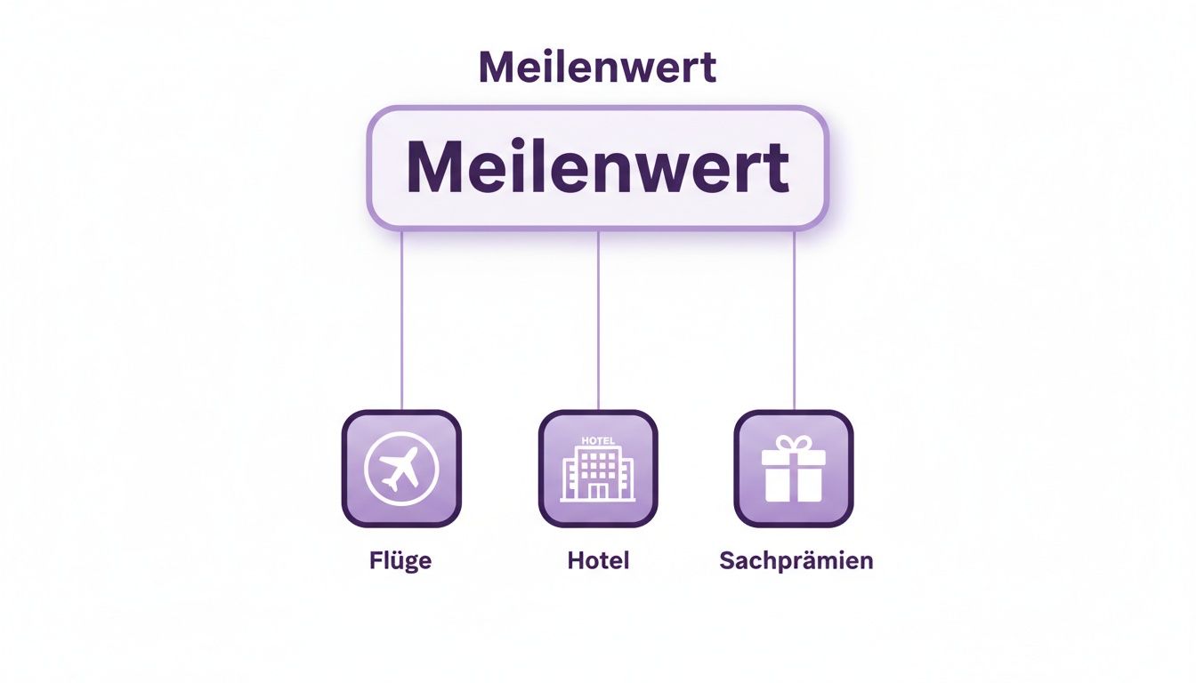 Infografik: Meilenwert kann für Flüge, Hotelübernachtungen und Sachprämien eingelöst werden.