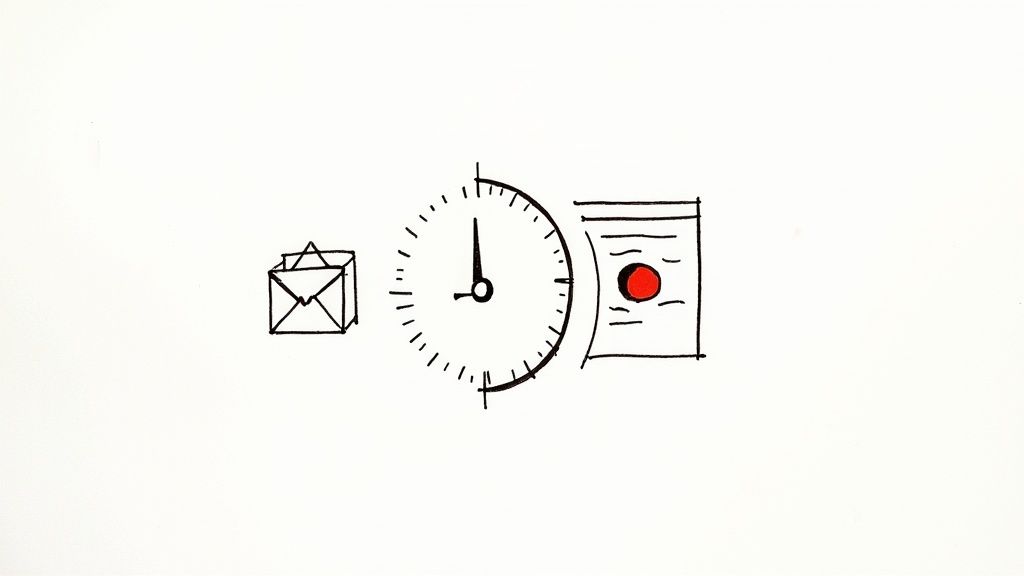 Eine Person sitzt an einem Schreibtisch und schaut auf eine Liste von Aufgaben, um Prioritäten für die Digitalisierung zu setzen.