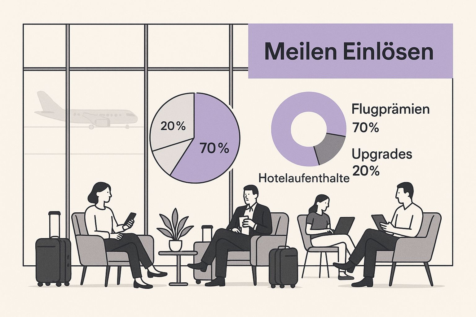 Infographic about meilen flug buchen