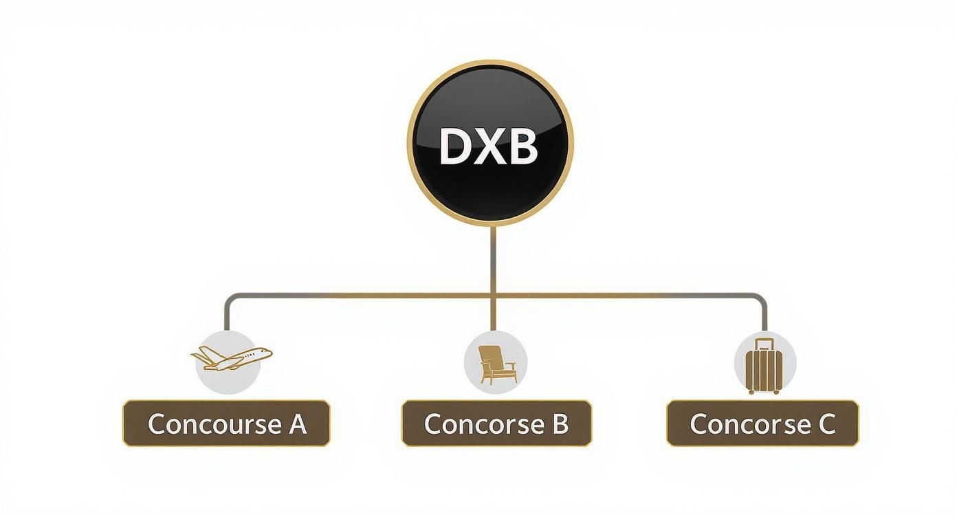 Infographic about emirates lounges dubai