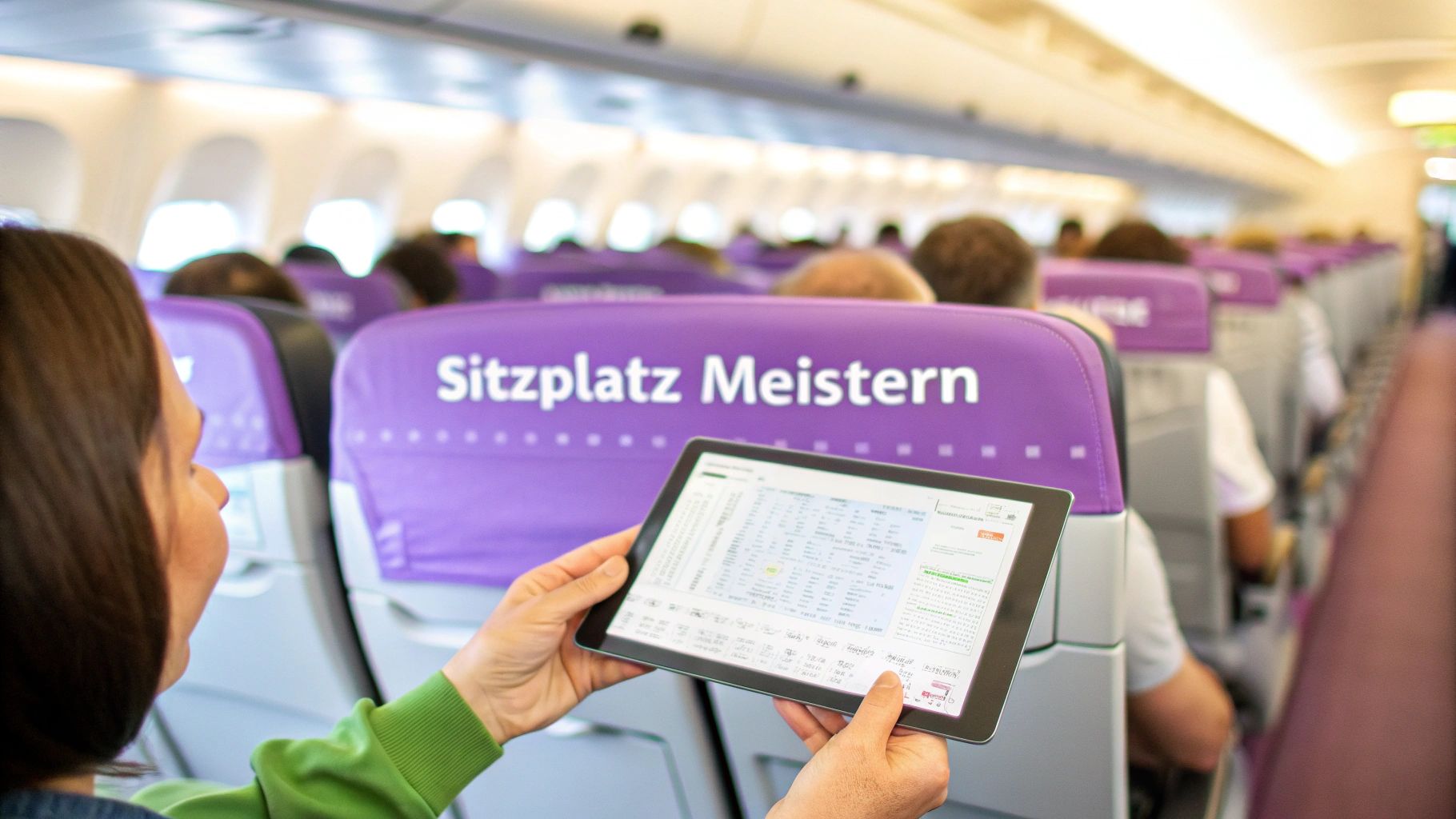 Sitzplatzreservierung im flugzeug meistern