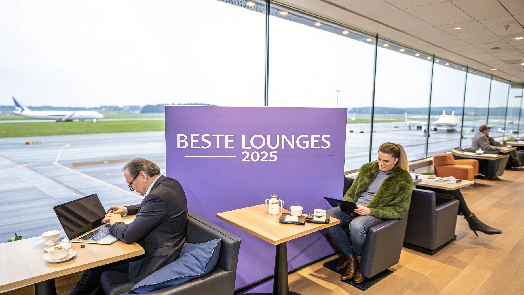 Arbeiten aus der Business Lounge - die besten Airports 2025