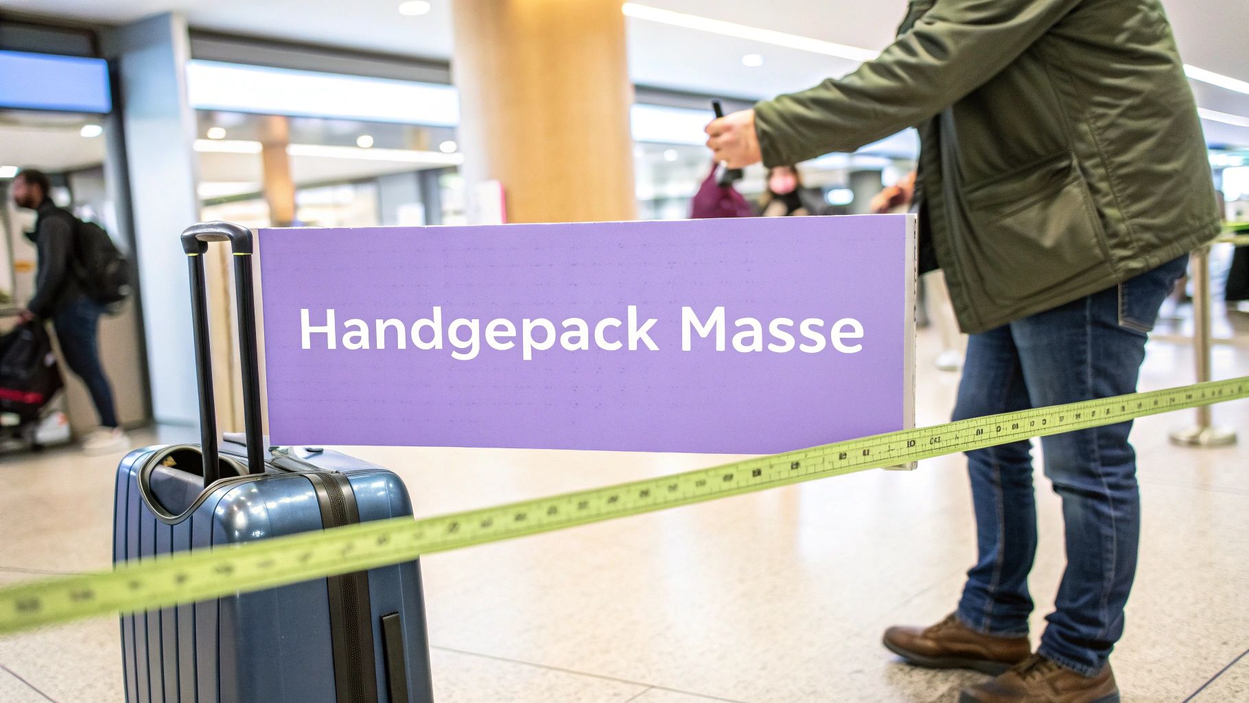 Handgepäck Maße für jede Airline meistern