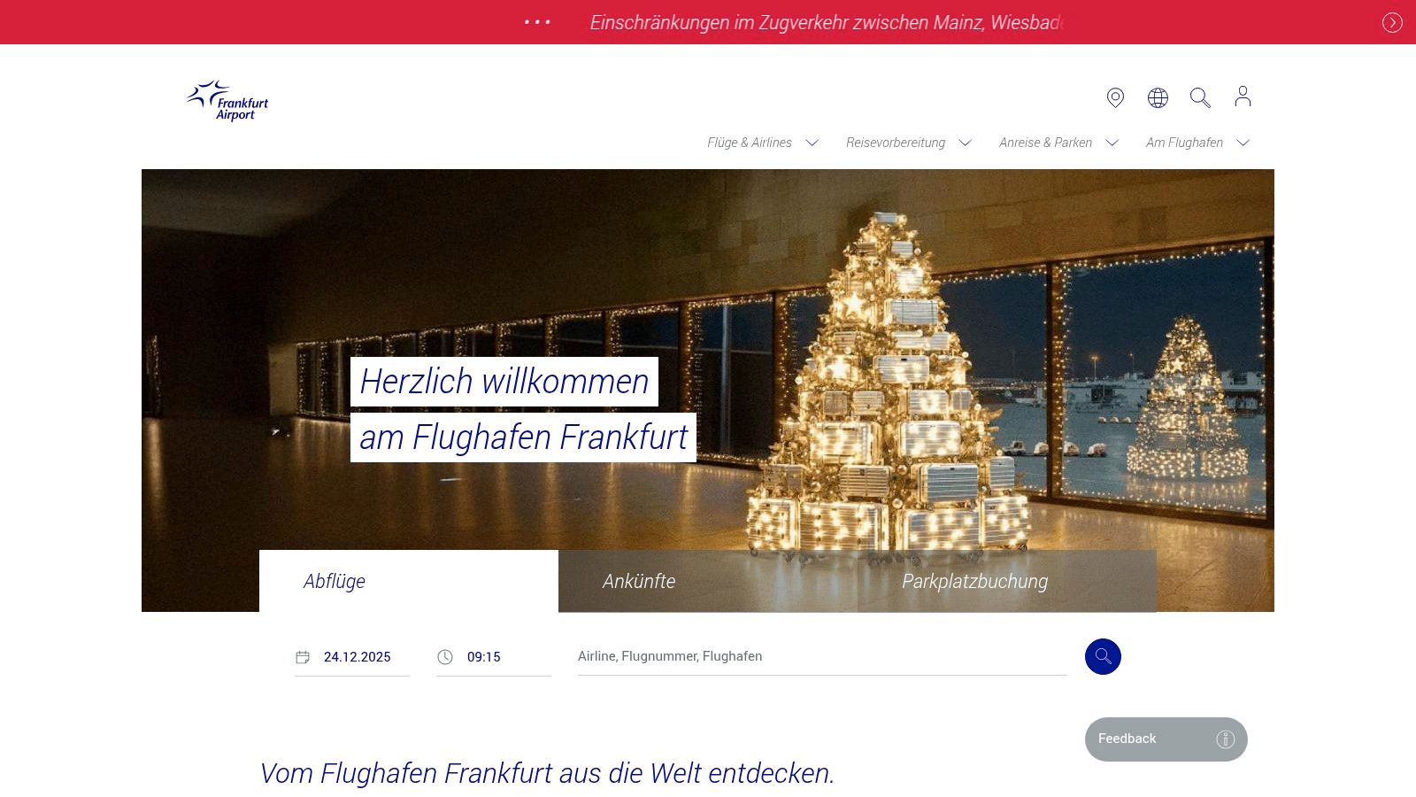 Frankfurt Airport – Offizielle Flughafen‑Seite