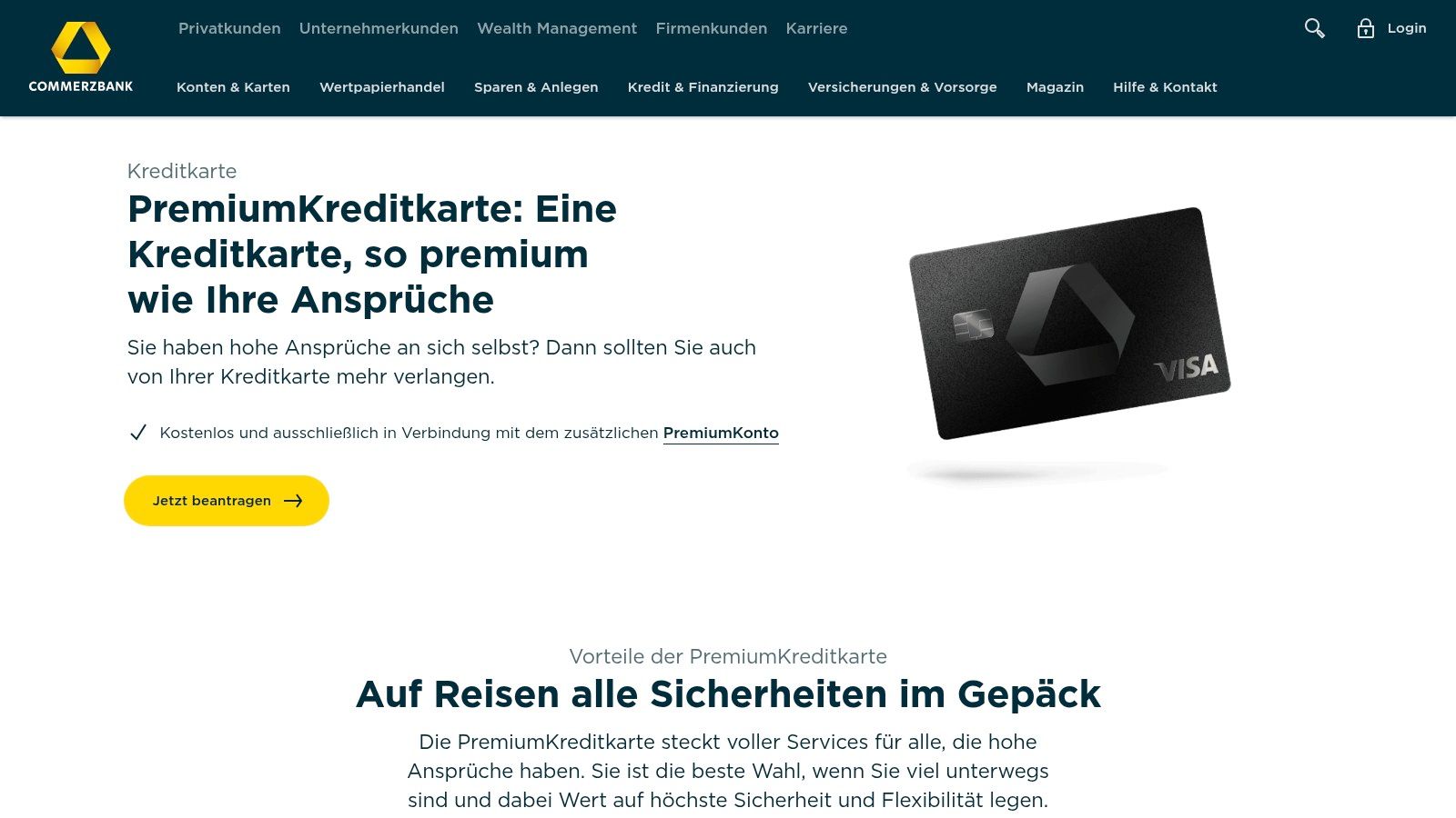 Commerzbank PremiumKreditkarte als Weg zum Priority Pass Lounge-Zugang am MUC