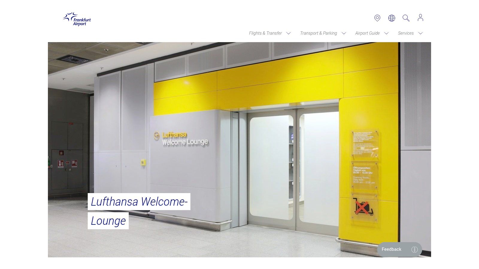 Frankfurt Airport – Lufthansa Welcome Lounge (FRA)