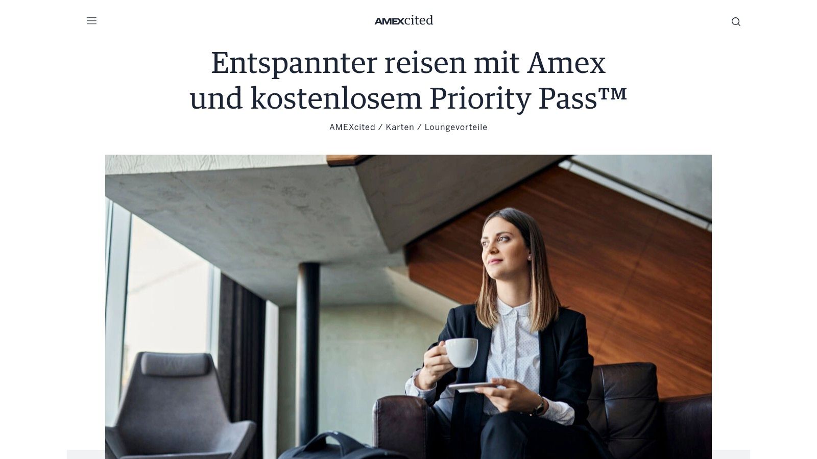 American Express Deutschland (Priority‑Pass‑Vorteil)