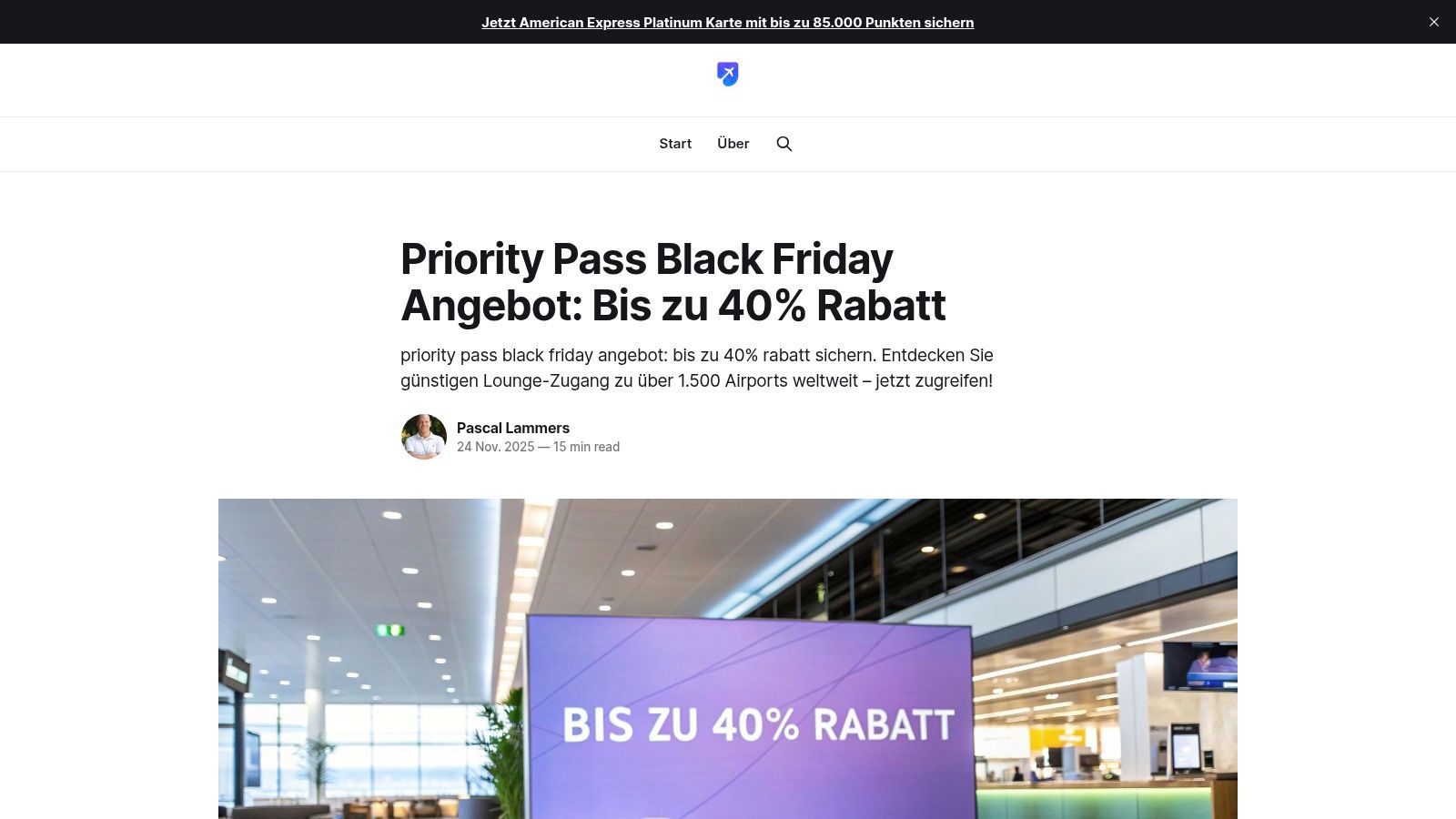 priority pass black friday angebot: bis zu 40% rabatt