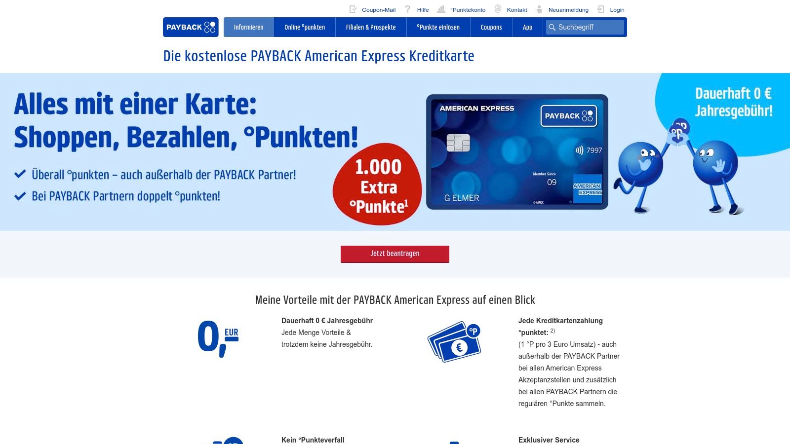 Payback American Express Karte