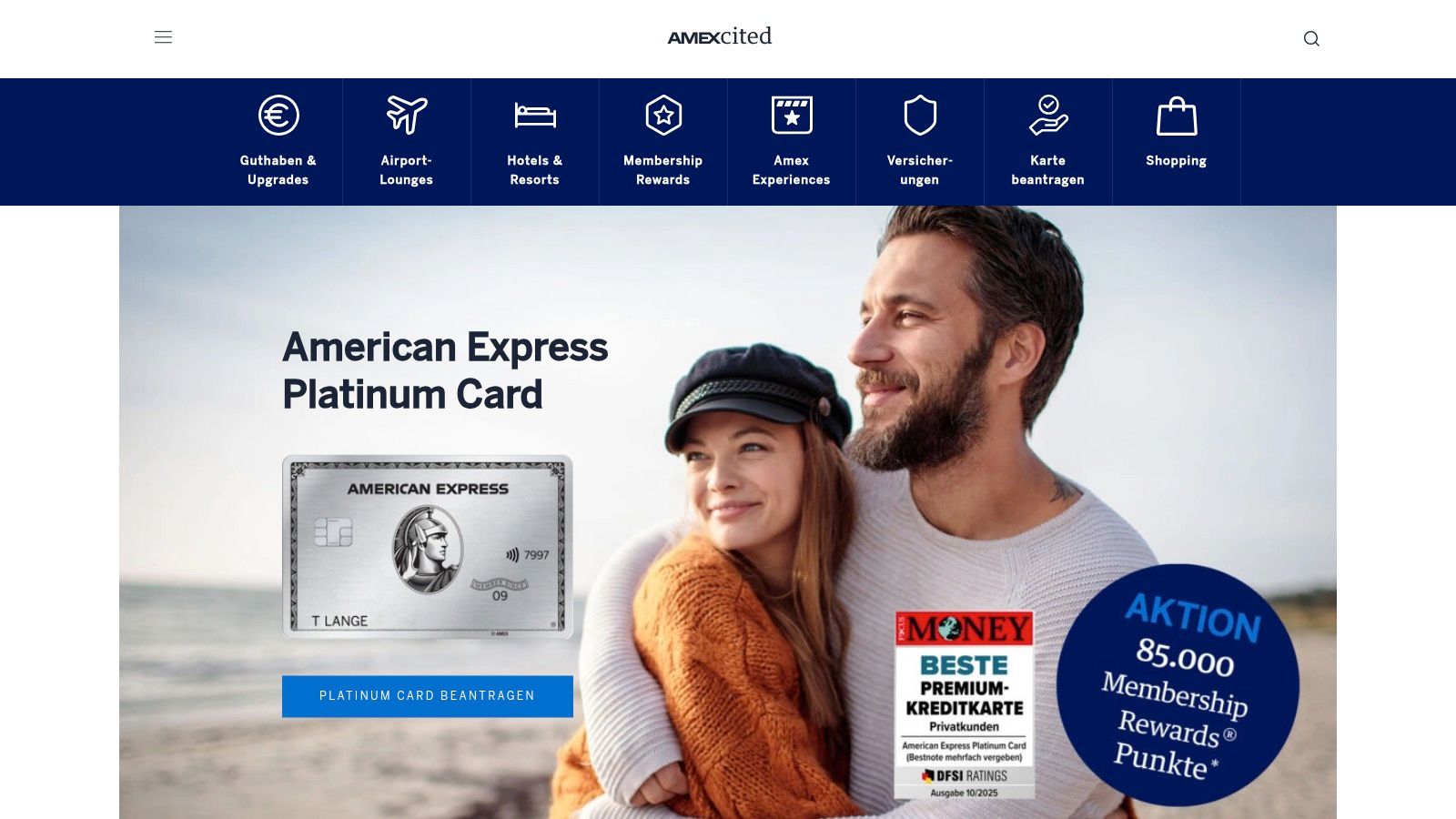American Express – Willkommensbonus & Platinum-Angebotsdetails (offiziell)