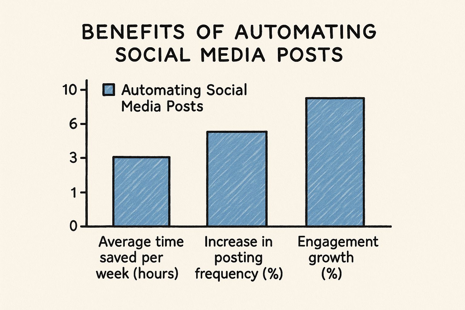Infographic about automate social media posts