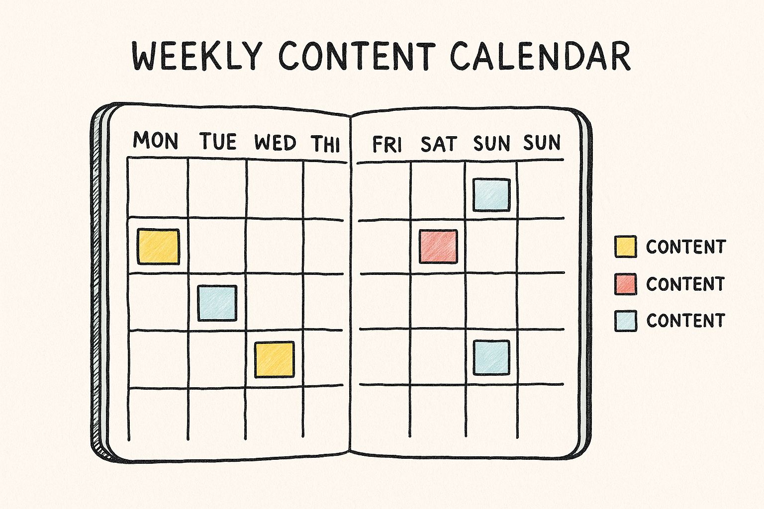 Infographic about how to schedule social media posts