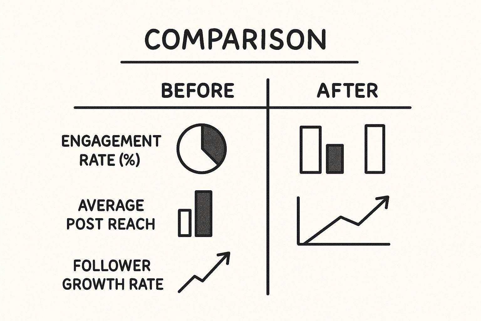 Infographic about how to improve social media engagement