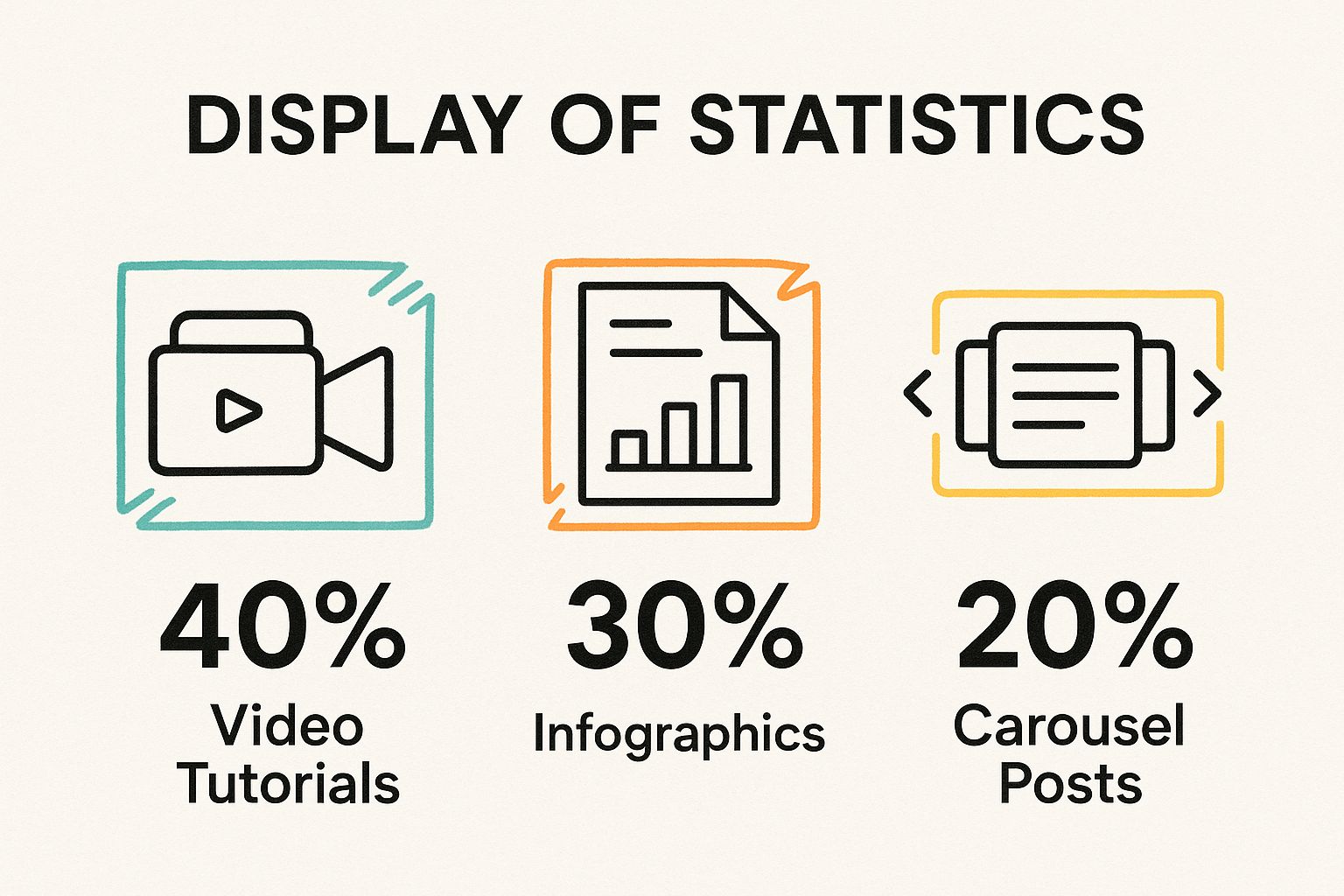 Infographic showing key data about Educational and How-To Content