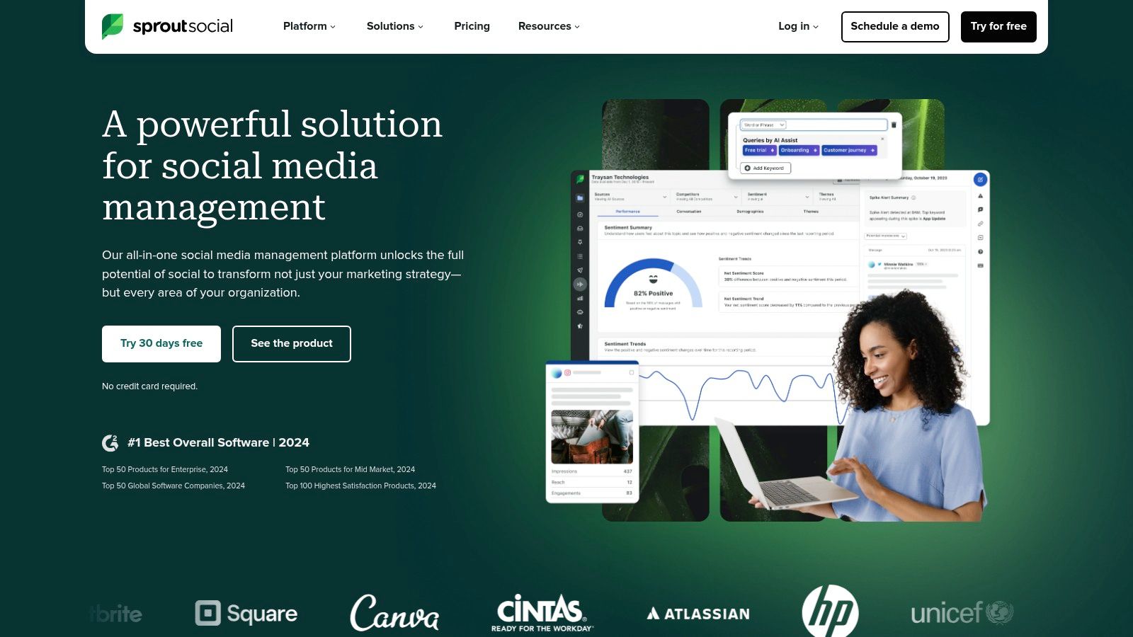 Sprout Social's Content Calendar Template